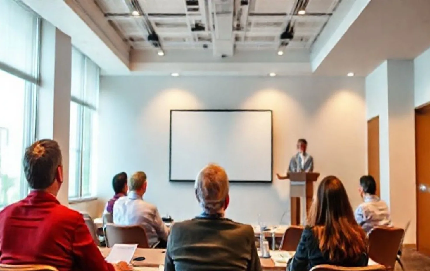 Leadership training seminar room